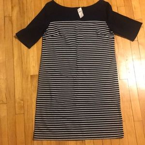 GAP dress, navy and white stripe